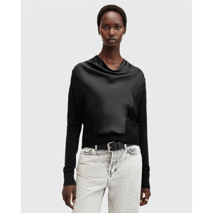 AllSaints Myra Cowl Neck Merino Wool Jumper